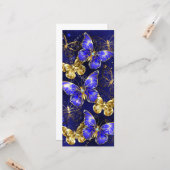 Zusammensetzung mit Sapphire-Schmetterlingen Karte (Vorderseite/Rückseite Beispiel)