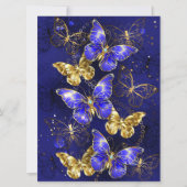 Zusammensetzung mit Sapphire-Schmetterlingen Karte (Vorderseite)