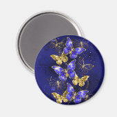 Zusammensetzung mit Sapphire-Schmetterlingen Magnet (Vorderseite/Rückseite)