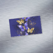 Zusammensetzung mit Sapphire-Schmetterlingen Magnetische Visitenkarte (Beispiel)