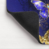 Zusammensetzung mit Sapphire-Schmetterlingen Mousepad (Ecke)