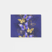 Zusammensetzung mit Sapphire-Schmetterlingen Post-it Klebezettel (Vorderseite)