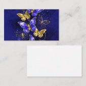 Zusammensetzung mit Sapphire-Schmetterlingen Rabattkarte (Vorne/Hinten)