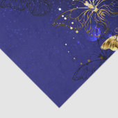 Zusammensetzung mit Sapphire-Schmetterlingen Seidenpapier (Detail)