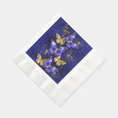 Zusammensetzung mit Sapphire-Schmetterlingen Serviette (Ecke)