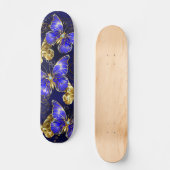 Zusammensetzung mit Sapphire-Schmetterlingen Skateboard (Vorderseite)