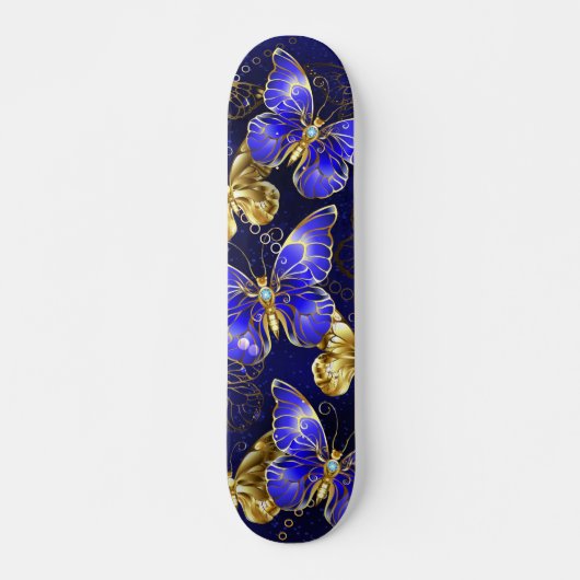 Zusammensetzung mit Sapphire-Schmetterlingen Skateboard (Vorne)
