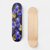 Zusammensetzung mit Sapphire-Schmetterlingen Skateboard (Vorderseite)