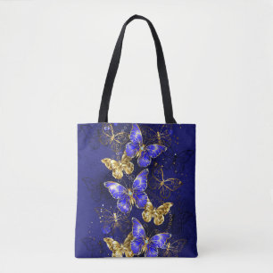 Zusammensetzung mit Sapphire-Schmetterlingen Tasche