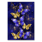 Zusammensetzung mit Sapphire-Schmetterlingen Tischnummer (Vorderseite)