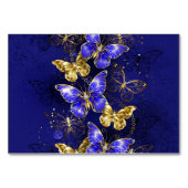 Zusammensetzung mit Sapphire-Schmetterlingen Tischnummer (Vorderseite)