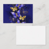 Zusammensetzung mit Sapphire-Schmetterlingen Treuekarte (Vorne/Hinten)