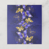 Zusammensetzung mit Sapphire-Schmetterlingen Treuekarte (Außenseite Aufgefaltet)