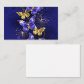 Zusammensetzung mit Sapphire-Schmetterlingen Visitenkarte (Vorne/Hinten)