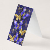 Zusammensetzung mit Sapphire-Schmetterlingen Visitenkarten (Vorderseite)