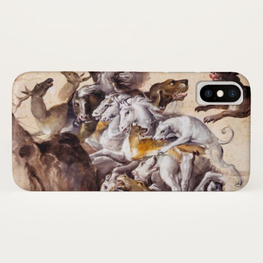 ZUSAMMENSETZUNG MIT TIEREN, HÄNDLER, HUNDEN, HÄNDE Case-Mate iPhone HÜLLE (Rückseite (Horizontal))