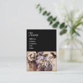 ZUSAMMENSETZUNG MIT TIEREN, HÄNDLER, HUNDEN, HÄNDE VISITENKARTE (Stehend Vorderseite)