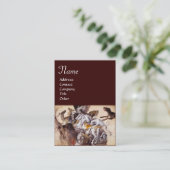 ZUSAMMENSETZUNG MIT TIEREN, HÄNDLER, HUNDEN, HÄNDE VISITENKARTE (Stehend Vorderseite)