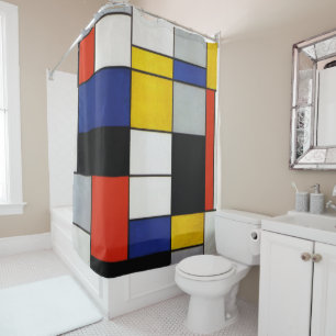Zusammensetzung, Mondrian Duschvorhang