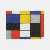 Zusammensetzung, Mondrian Fleecedecke (Vorderseite (Horizontal))
