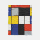 Zusammensetzung, Mondrian Fleecedecke (Vorderseite)