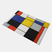 Zusammensetzung, Mondrian Fußmatte (Schrägansicht)