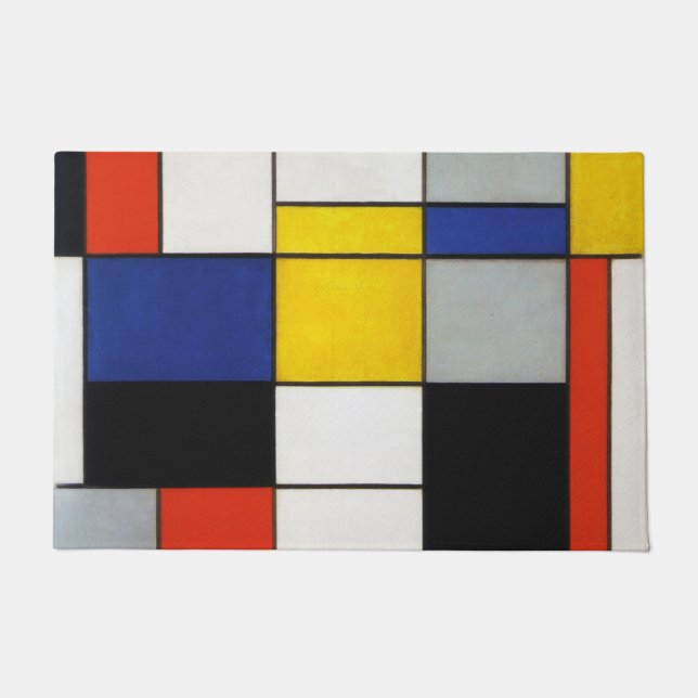 Zusammensetzung, Mondrian Fußmatte (Vorderseite)