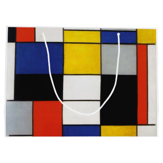 Zusammensetzung, Mondrian Große Geschenktüte (Rückseite)