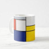 Zusammensetzung, Mondrian Kaffeetasse (Vorderseite Links)