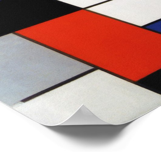 Zusammensetzung, Mondrian Poster (Ecke)