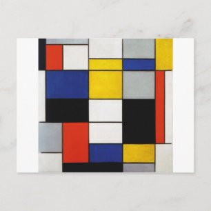 Zusammensetzung, Mondrian Postkarte