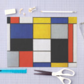 Zusammensetzung, Mondrian Seidenpapier (Handwerk)