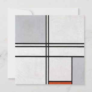 Zusammensetzung (Nr. 1) Graurot   Piet Mondrian