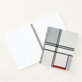 Zusammensetzung (Nr. 1) Graurot | Piet Mondrian | Notizblock (Innenseite)