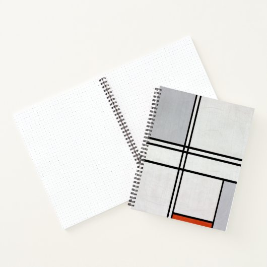 Zusammensetzung (Nr. 1) Graurot | Piet Mondrian | Notizblock (Innenseite)