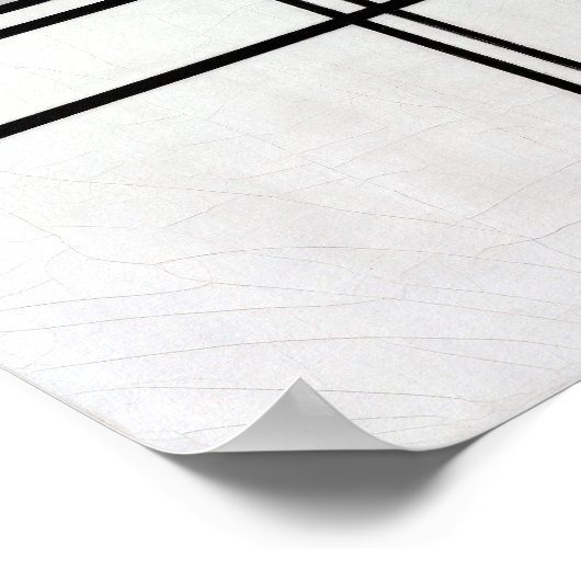 Zusammensetzung (Nr. 1) Graurot | Piet Mondrian | Poster (Ecke)