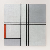 Zusammensetzung (Nr. 1) Graurot | Piet Mondrian | Puzzle (Horizontal)