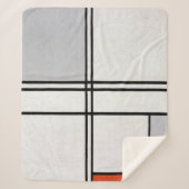 Zusammensetzung (Nr. 1) Graurot | Piet Mondrian | Sherpadecke (Vorderseite)