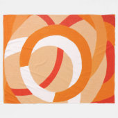 Zusammensetzung Nr. 43 Orange Monochrom Fleecedecke (Vorderseite (Horizontal))