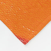 Zusammensetzung Nr. 43 Orange Monochrom Fleecedecke (Ecke)