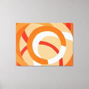 Zusammensetzung Nr. 43 Orange Monochrom Leinwanddruck