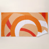Zusammensetzung Nr. 43 - Orangefarbenes Monochrom Strandtuch (Vorderseite)