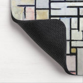 Zusammensetzung Rosa und Grau, Mondrian Mousepad (Ecke)