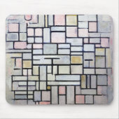Zusammensetzung Rosa und Grau, Mondrian Mousepad (Vorne)