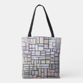 Zusammensetzung Rosa und Grau, Mondrian Tasche (Rückseite)