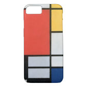 Zusammensetzung Rot, Gelb, Blau, Schwarz, Mondrian Case-Mate iPhone Hülle (Rückseite)
