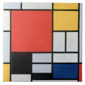 Zusammensetzung Rot, Gelb, Blau, Schwarz, Mondrian Fliese (Vorderseite)