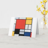Zusammensetzung Rot, Gelb, Blau, Schwarz, Mondrian Karte (Gelbe Blume)