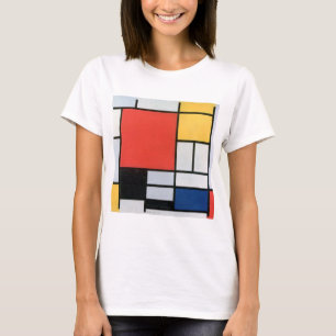 Zusammensetzung Rot, Gelb, Blau, Schwarz, Mondrian T-Shirt