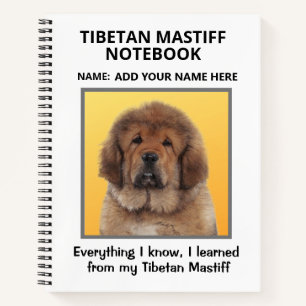Zusammensetzung tibetischer Mastiff Notizblock
